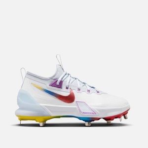 NEW Nike Force sz 10.5 Womens Zoom Trout 9 Elite Mid Rainbow Baseball Cleats